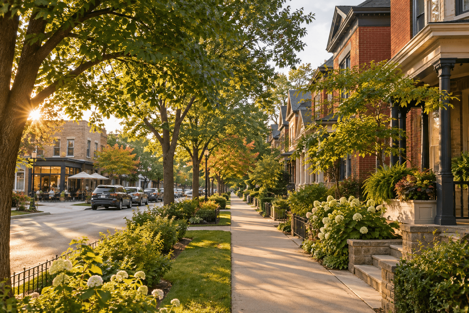A tree-lined Central Ohio neighborhood