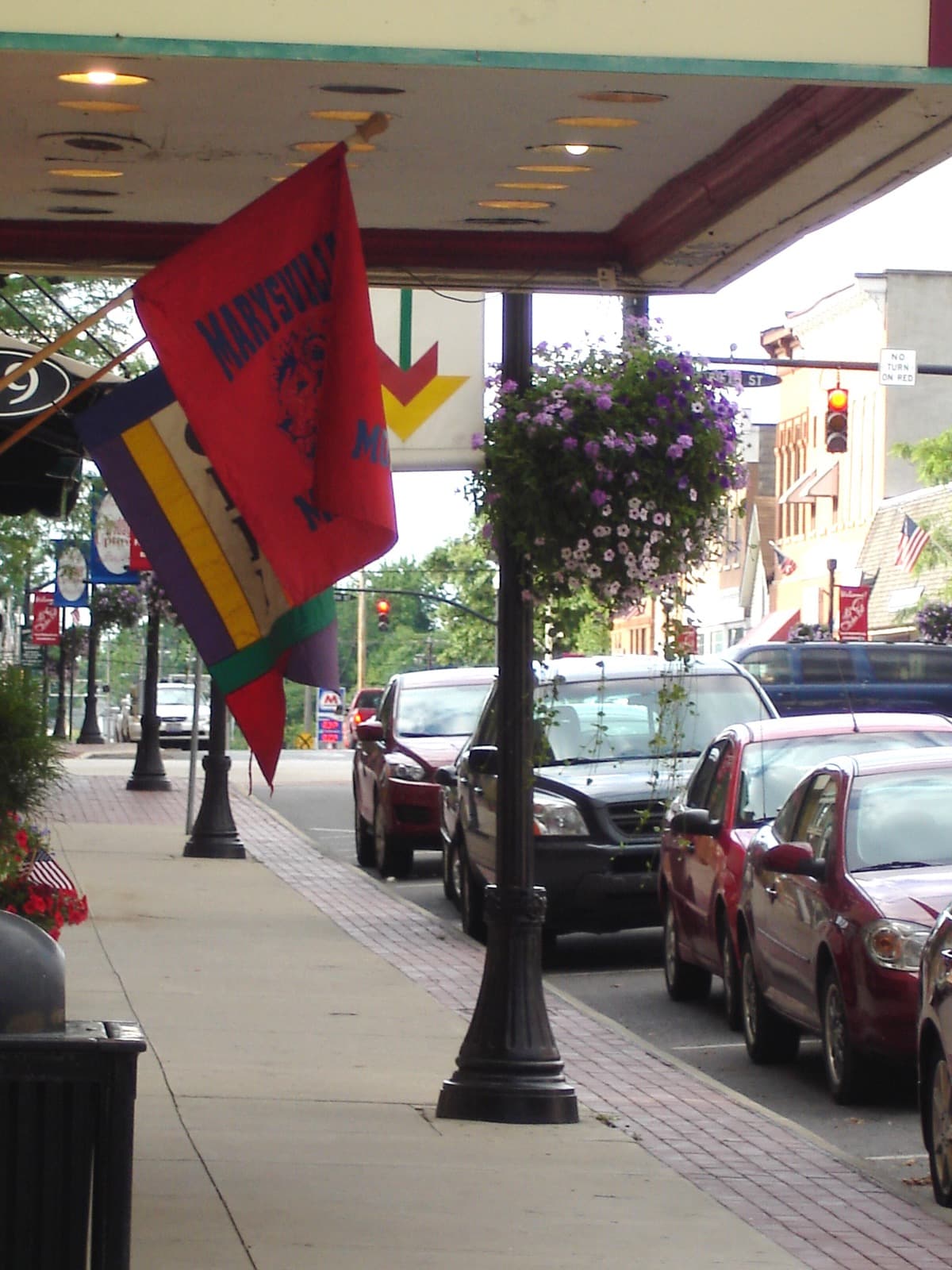 A real street scene in Marysville, Ohio